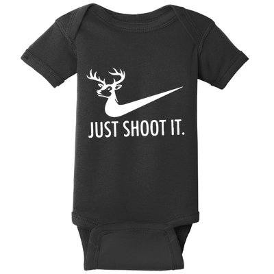 Just Shoot It Deer Hunting Baby Bodysuit