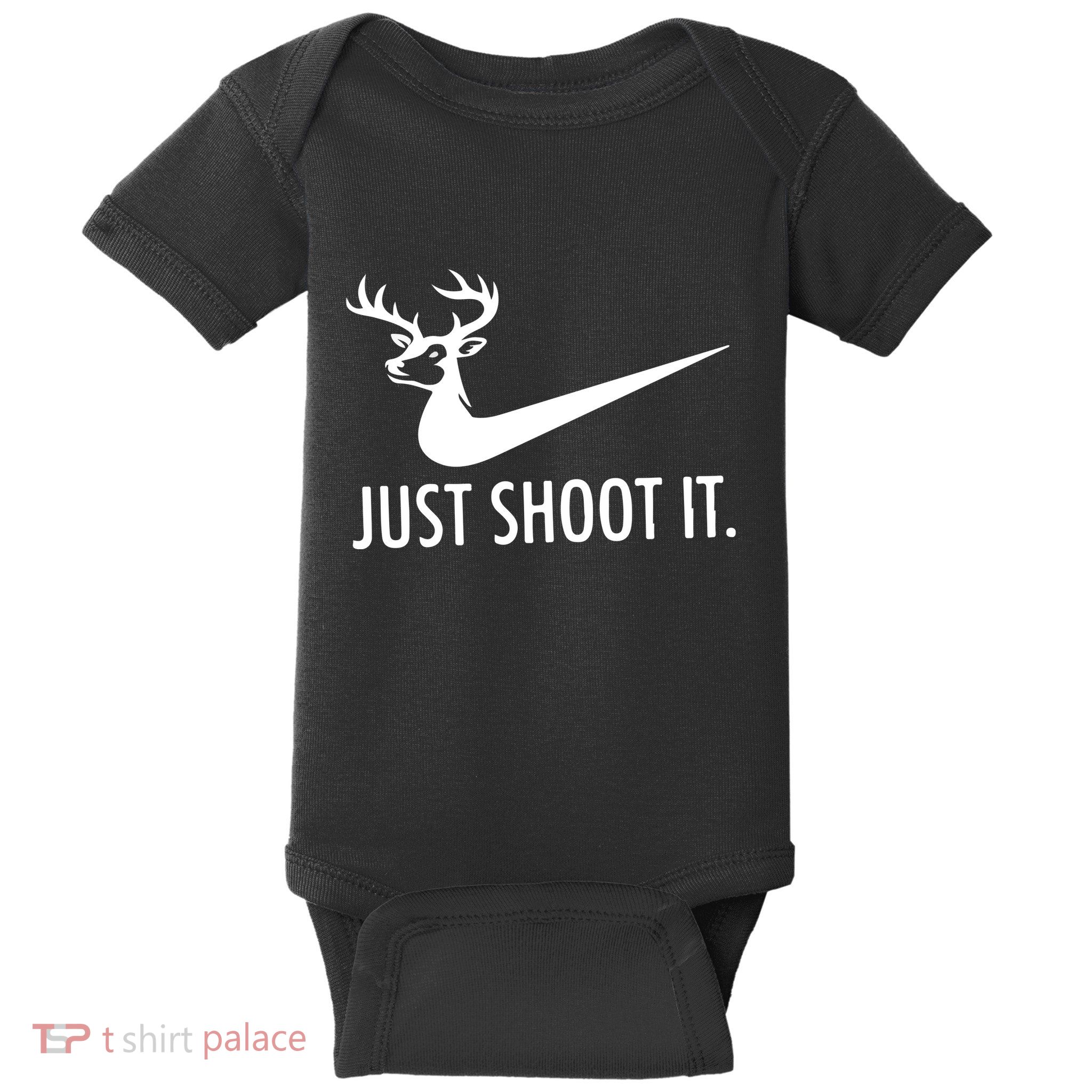 Just Shoot It Deer Hunting Baby Bodysuit