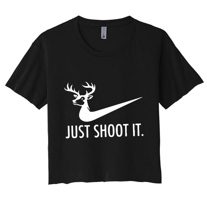 Just Shoot It Deer Hunting Crop Top