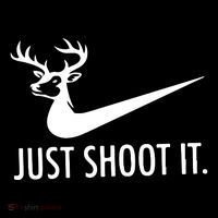 Just Shoot It Deer Hunting Women's V-Neck T-Shirt