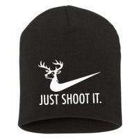 Just Shoot It Deer Hunting Short Acrylic Beanie