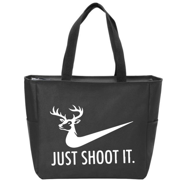 Just Shoot It Deer Hunting Zip Tote Bag