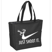 Just Shoot It Deer Hunting Zip Tote Bag