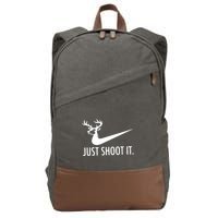 Just Shoot It Deer Hunting Cotton Canvas Backpack