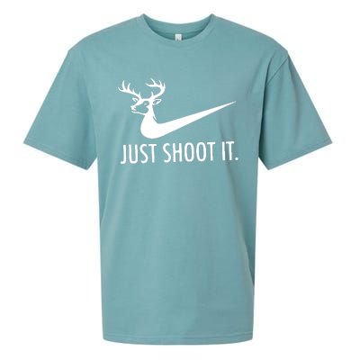 Just Shoot It Deer Hunting Sueded Cloud Jersey T-Shirt