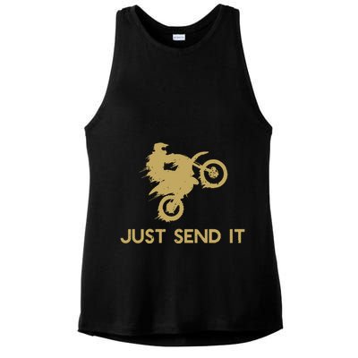 Just Send It Motocross Ladies PosiCharge Tri-Blend Wicking Tank