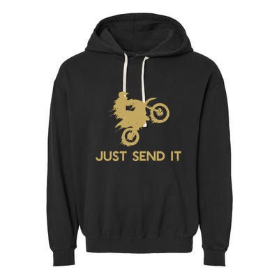 Just Send It Motocross Garment-Dyed Fleece Hoodie