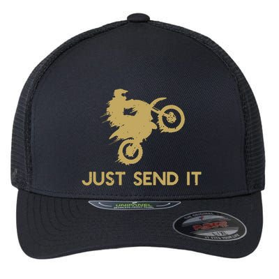 Just Send It Motocross Flexfit Unipanel Trucker Cap