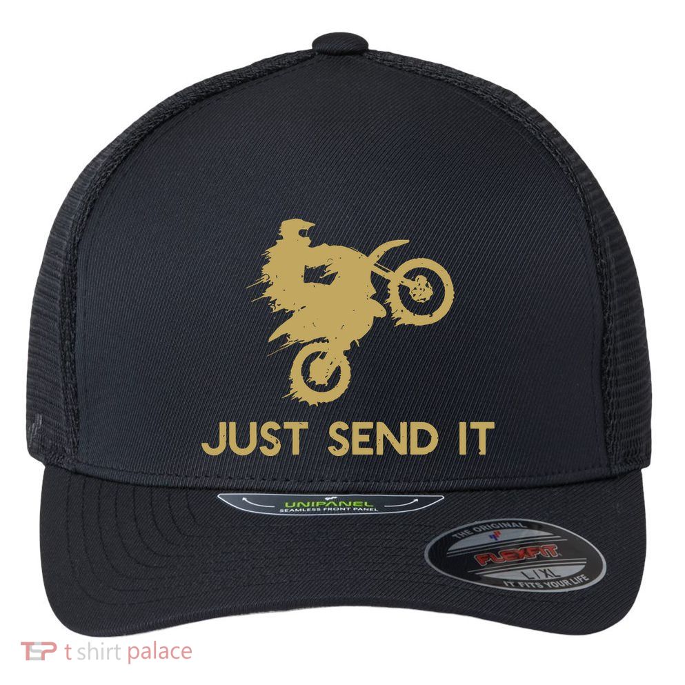 Just Send It Motocross Flexfit Unipanel Trucker Cap