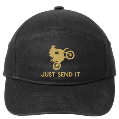 Just Send It Motocross 7-Panel Snapback Hat