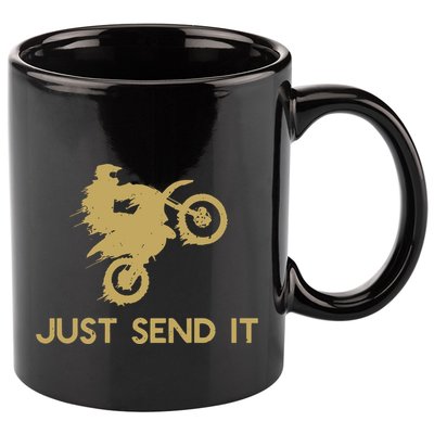 Just Send It Motocross 11oz C Handle Ceramic Mug