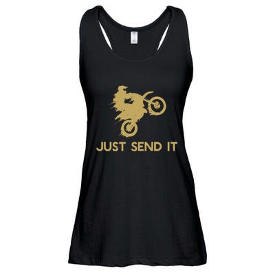Just Send It Motocross Ladies Essential Flowy Tank