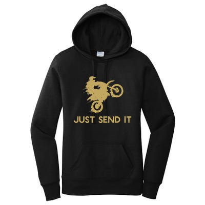 Just Send It Motocross Women's Pullover Hoodie