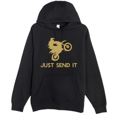 Just Send It Motocross Premium Pullover Hoodie