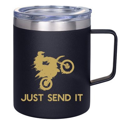 Just Send It Motocross 12oz Stainless Steel Coffee Mug