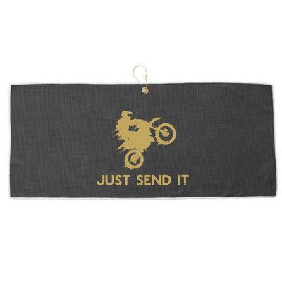 Just Send It Motocross Large Microfiber Waffle Golf Towel
