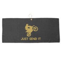 Just Send It Motocross Large Microfiber Waffle Golf Towel