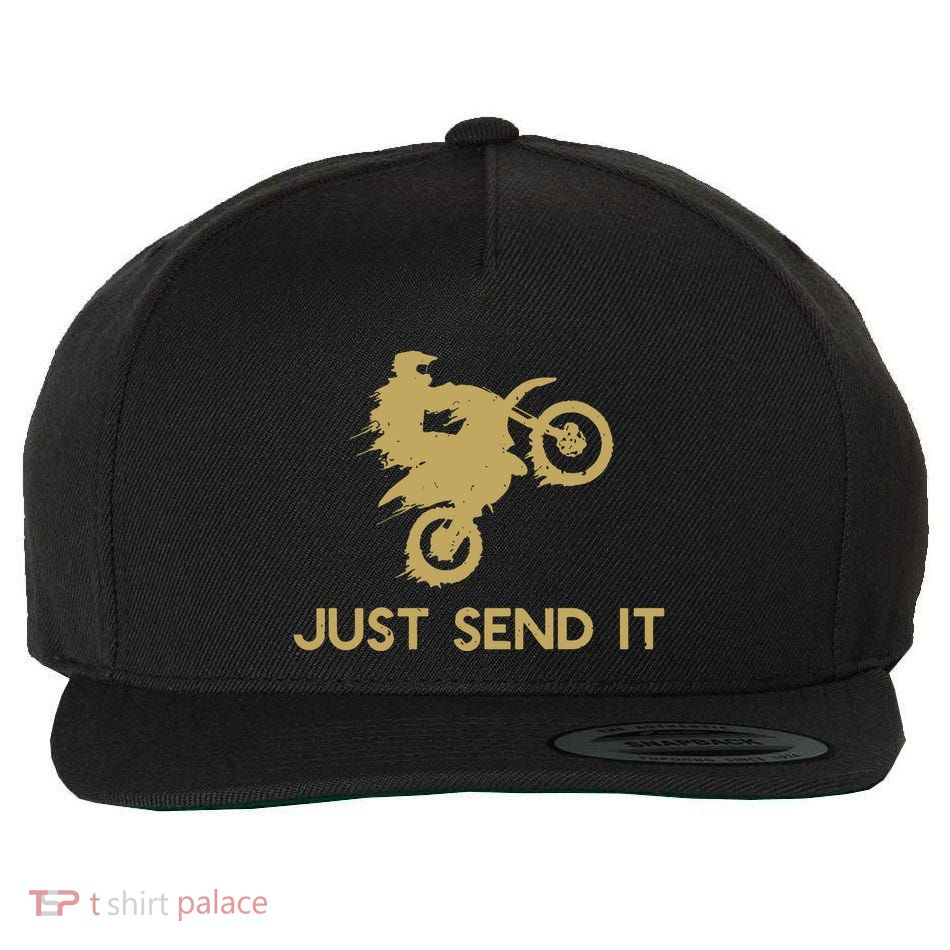 Just Send It Motocross Wool Snapback Cap