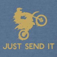 Just Send It Motocross Garment-Dyed Sweatshirt