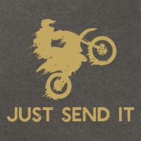 Just Send It Motocross Cotton Canvas Backpack