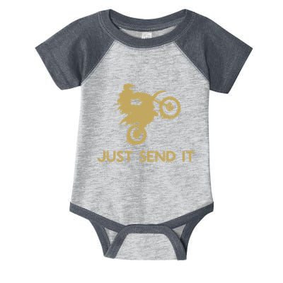 Just Send It Motocross Infant Baby Jersey Bodysuit