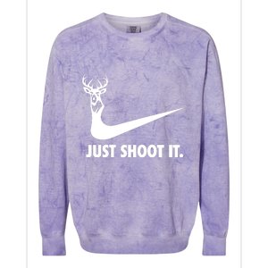 Just Shoot It. Hunting Season Colorblast Crewneck Sweatshirt