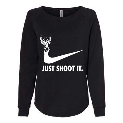 Just Shoot It. Hunting Season Womens California Wash Sweatshirt