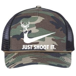 Just Shoot It. Hunting Season Retro Rope Trucker Hat Cap