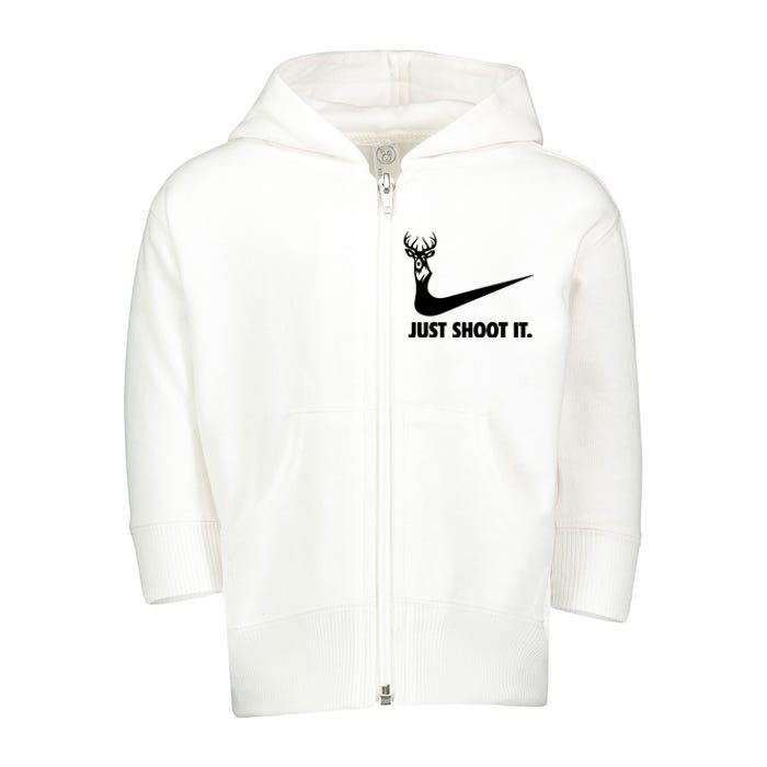 Just Shoot It. Hunting Season Toddler Zip Fleece Hoodie