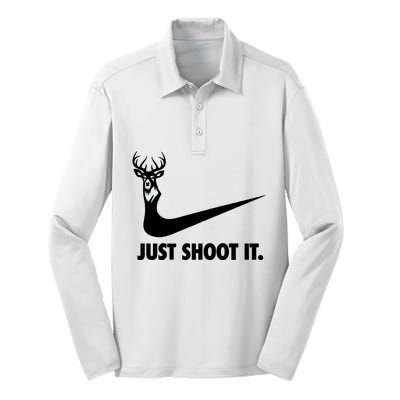 Just Shoot It. Hunting Season Silk Touch Performance Long Sleeve Polo