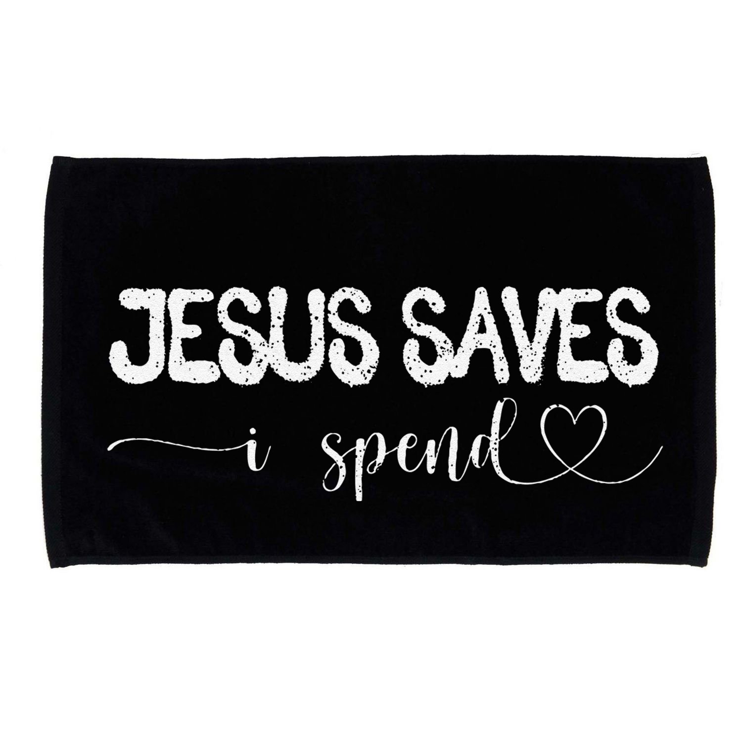 Jesus Saves I Spend Microfiber Hand Towel