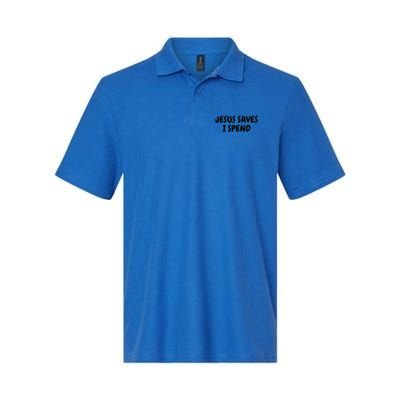 Jesus Saves I Spend Funny Christian Polo