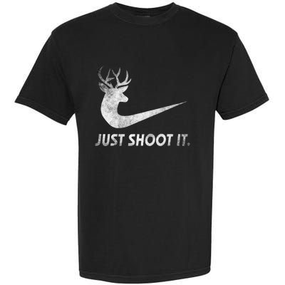 Just Shoot It Funny Deer Hunting Garment-Dyed Heavyweight T-Shirt