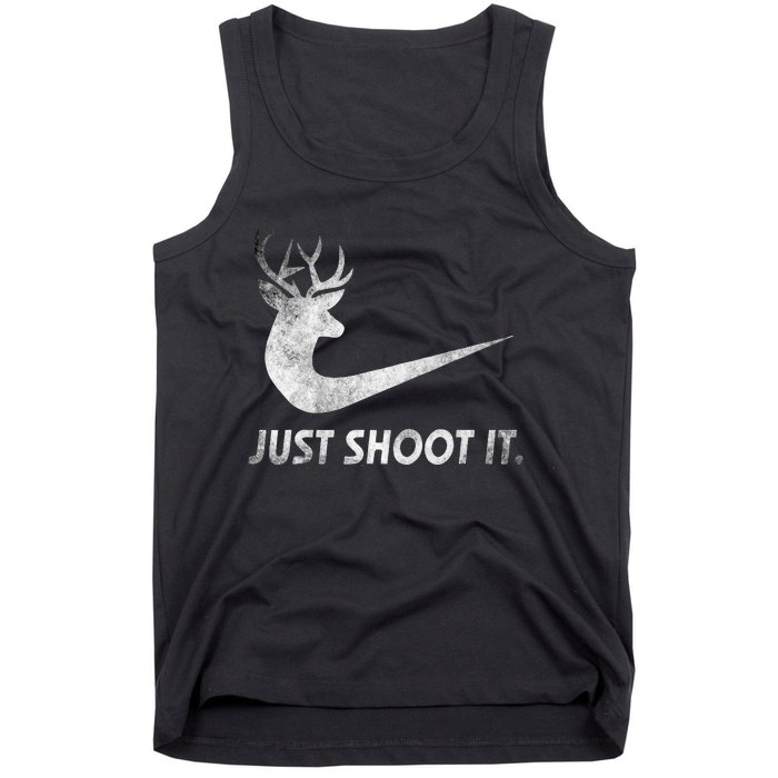 Just Shoot It Funny Deer Hunting Tank Top