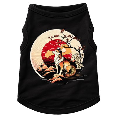 Japanese Shiba Inu Dog Sunset - Ukiyo-e Style Doggie Tank