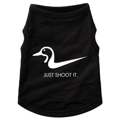 Just Shoot It Duck Hunting Design Great Gift Doggie Tank