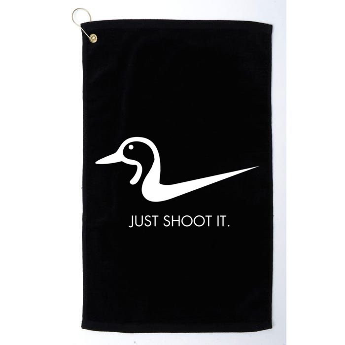 Just Shoot It Duck Hunting Design Great Gift Golf Towel