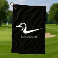 Just Shoot It Duck Hunting Design Great Gift Golf Towel
