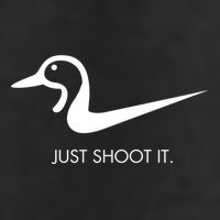 Just Shoot It Duck Hunting Design Great Gift Golf Towel