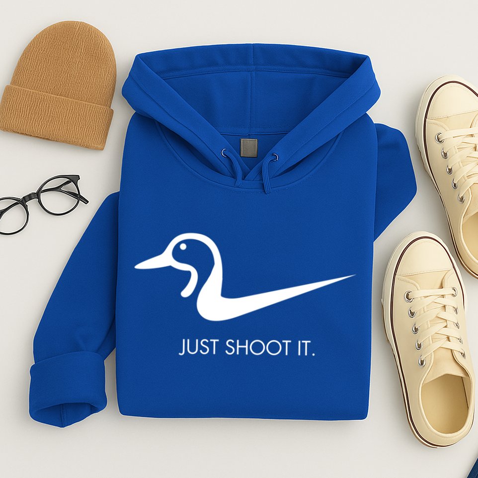 Just Shoot It Duck Hunting Design Great Gift Hoodie