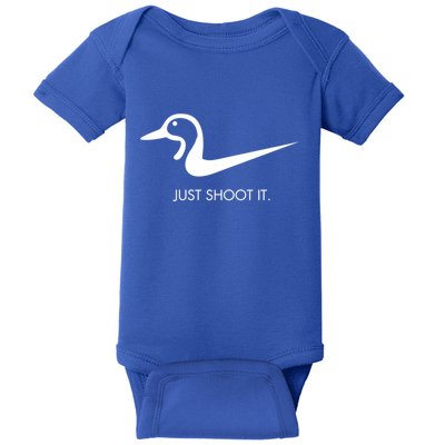 Just Shoot It Duck Hunting Design Great Gift Baby Bodysuit
