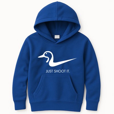 Just Shoot It Duck Hunting Design Great Gift Kids Hoodie