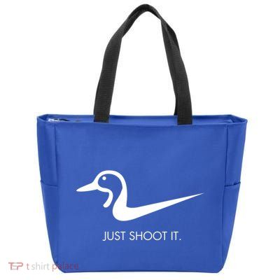 Just Shoot It Duck Hunting Design Great Gift Zip Tote Bag