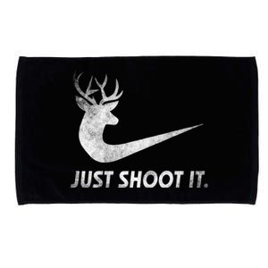 Just Shoot It Funny Deer Hunting Costume Microfiber Hand Towel