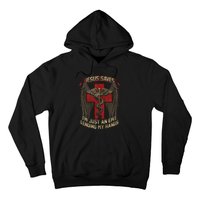 Jesus Saves Im Just An Emt Lending My Hands Hoodie