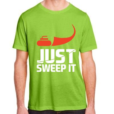 Just Sweep It! Funny Curling Sports Gift Adult ChromaSoft Performance T-Shirt