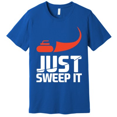 Just Sweep It! Funny Curling Sports Gift Premium T-Shirt