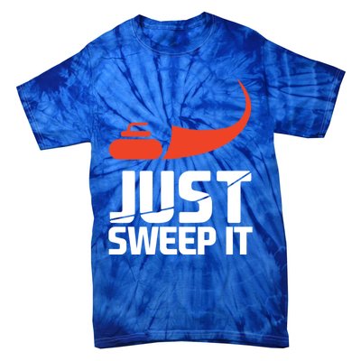 Just Sweep It! Funny Curling Sports Gift Tie-Dye T-Shirt