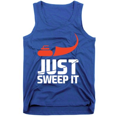 Just Sweep It! Funny Curling Sports Gift Tank Top