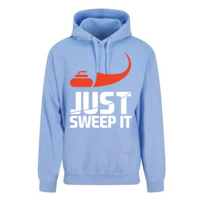 Just Sweep It! Funny Curling Sports Gift Unisex Surf Hoodie